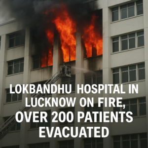 Lucknow Hospital Fire, Lokbandhu Hospital News, Hospital Fire Accident, Fire Safety in Hospitals, Uttar Pradesh News, Lucknow Breaking News, ICU Fire Incident, Hospital Emergency Evacuation, आग की घटना लखनऊ, लोकबंधु अस्पताल आग, हॉस्पिटल में आग 2025, आगजनी हादसा लखनऊ, Fire Accident April 2025, Short Circuit Fire India, Yogi Adityanath News, लखनऊ समाचार, फायर ब्रिगेड की तत्परता, अस्पताल सुरक्षा, सोशल मीडिया प्रतिक्रिया

