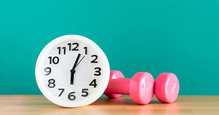 What is the correct time of exercise ?